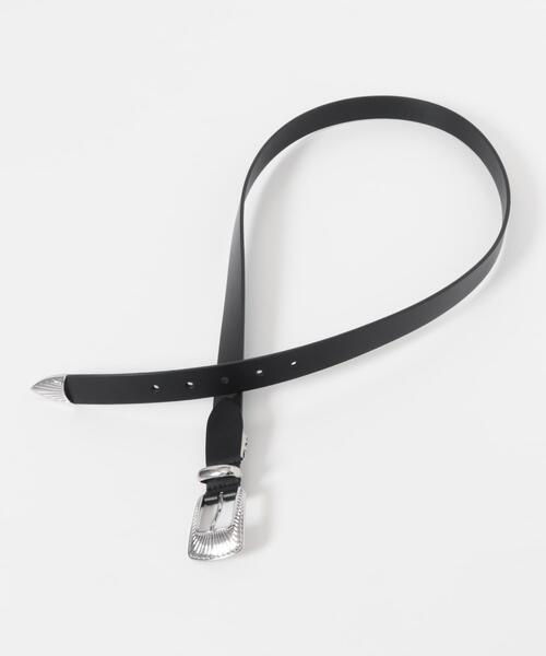 ITEMS URBANRESEARCH（アイテムズ アーバンリサーチ）の「Lee　Western Belt（ベルト・メンズ・ブラック・-）」の3枚目の写真