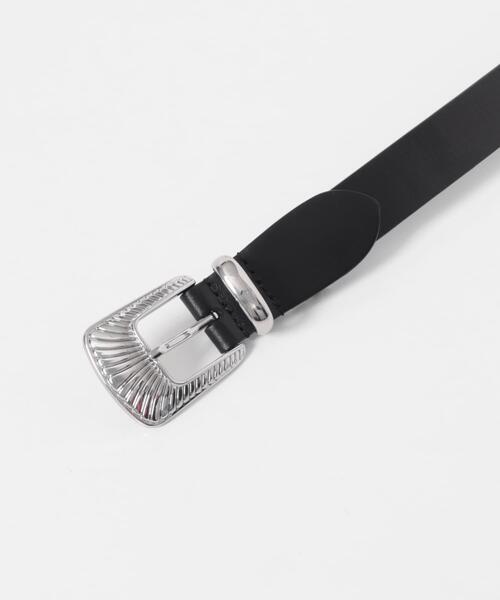 ITEMS URBANRESEARCH（アイテムズ アーバンリサーチ）の「Lee　Western Belt（ベルト・メンズ・ブラック・-）」の4枚目の写真