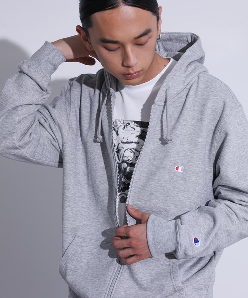 Champion（チャンピオン）の「【Champion】ジップアップパーカー（パーカー・メンズ・ネイビー/グレー/ブラック・L/XXL/XL）」の2枚目の写真