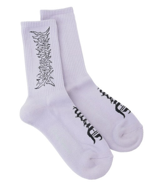 Candy Stripper（キャンディストリッパー）の「NEVERTHELESS RIB ソックス（ソックス/靴下・レディース・ブラック/オフホワイト/ラベンダー・FREE）」の3枚目の写真