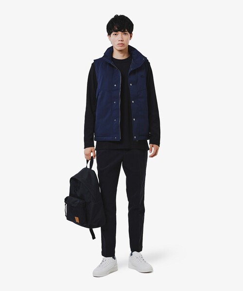 LACOSTE ラコステ SLIM FIT アンクルパンツ【ネイビー/Ｌ】新品！ セール】 ワンポイントネームプリントトラックパンツ （チノ・ワーク