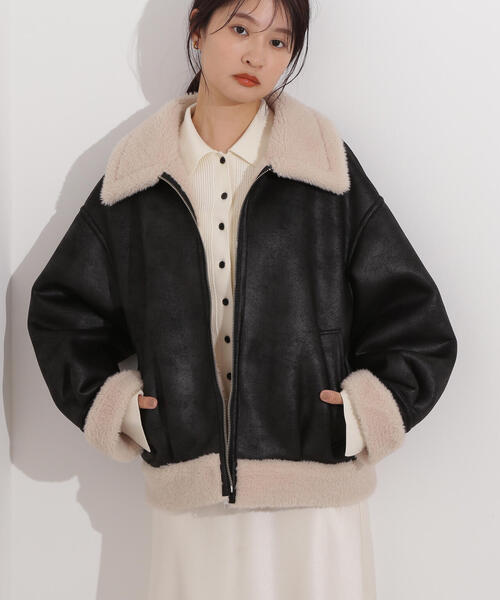 フェイクムートンボアブルゾン（ブルゾン）｜N.（N. Natural Beauty