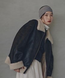 N.（N. Natural Beauty Basic） | フェイクムートンボアブルゾン(ブルゾン)