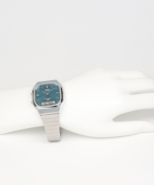 CASIO(カシオ)の「CASIO CLASSIC / AQ-240E-3AJF(アナログ腕時計・メンズ・グリーン・FREE)」の7枚目の写真