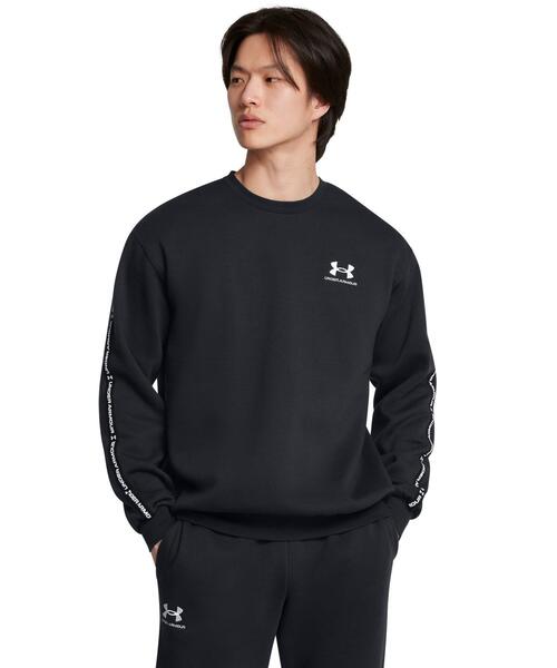 UNDER ARMOUR(アンダーアーマー)の「UAアイコンフリース テーピング クルー(ライフスタイル/メンズ)(スウェット・メンズ・ブラック・L/3XL/2XL/S/M/XL)」の1枚目の写真