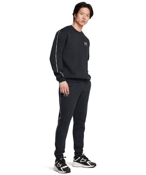 UNDER ARMOUR(アンダーアーマー)の「UAアイコンフリース テーピング クルー(ライフスタイル/メンズ)(スウェット・メンズ・ブラック・L/3XL/2XL/S/M/XL)」の3枚目の写真