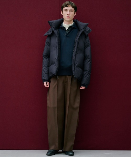 UNITED TOKYO（ユナイテッドトウキョウ）の「≪再入荷なし残りわずか≫超撥水CLOUD TEX 2WAY マイクロリップダウン　｜２WAY/撥水/防寒/冬服/大人気/スタンド/フード/通勤（ダウンジャケット/コート・メンズ・ブラウン/ダークグレー/ブラック・1/2/3）」の21枚目の写真