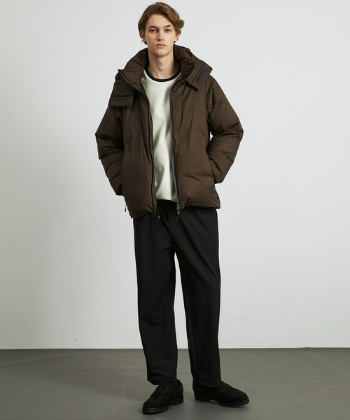 UNITED TOKYO（ユナイテッドトウキョウ）の「≪再入荷なし残りわずか≫超撥水CLOUD TEX 2WAY マイクロリップダウン　｜２WAY/撥水/防寒/冬服/大人気/スタンド/フード/通勤（ダウンジャケット/コート・メンズ・ブラウン/ダークグレー/ブラック・1/2/3）」の6枚目の写真