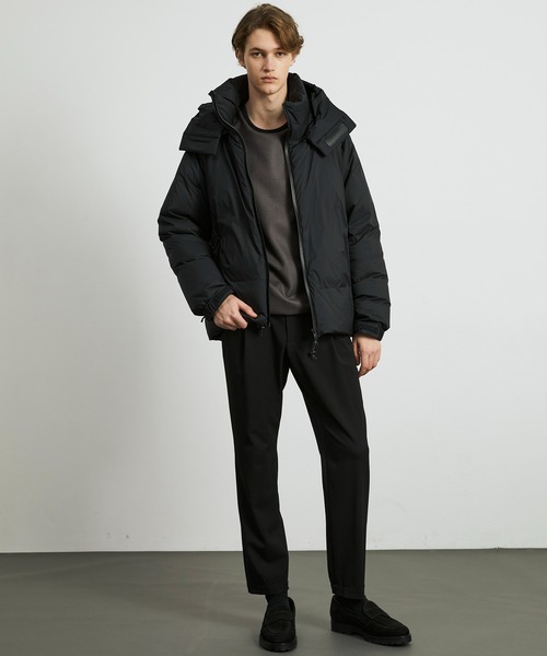 UNITED TOKYO（ユナイテッドトウキョウ）の「≪再入荷なし残りわずか≫超撥水CLOUD TEX 2WAY マイクロリップダウン　｜２WAY/撥水/防寒/冬服/大人気/スタンド/フード/通勤（ダウンジャケット/コート・メンズ・ブラウン/ダークグレー/ブラック・1/2/3）」の13枚目の写真