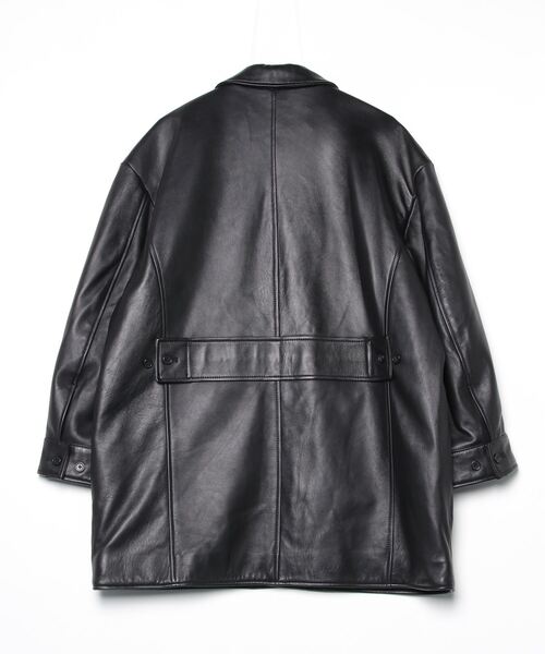 PRANK PROJECT（プランクプロジェクト）の「パディングレザーカーコート / Padded Leather Car Coat（その他アウター・レディース・ダークブラック/ブラック・FREE）」の15枚目の写真