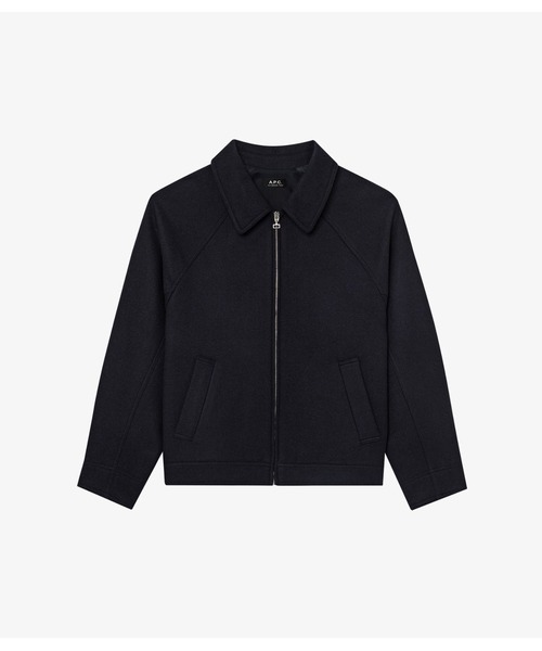 A.P.C. アーペーセー　ブルゾン　ブラック　Mサイズ　ウール BLOUSON CHASE（ブルゾン）｜A.P.C.（アーペーセー）のファッション