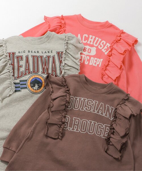 BREEZE(ブリーズ)の「【ジュニア対応】カレッジフリルワンピース(ワンピース・キッズ・ピンク/グレー/ブラウン・100/140/120/110/80/90/130)」の8枚目の写真