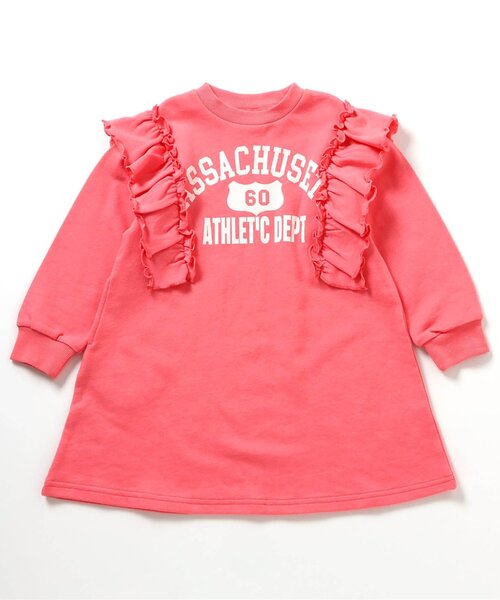 BREEZE(ブリーズ)の「【ジュニア対応】カレッジフリルワンピース(ワンピース・キッズ・ピンク/グレー/ブラウン・100/140/120/110/80/90/130)」の14枚目の写真