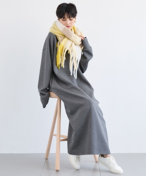 BARNYARDSTORM（バンヤードストーム）の「BARNYARDSTORM / 刺繍チェックストール【WEB限定カラー】（ストール/ショール・レディース・ブラック/イエロー/ブルー/レッド・FREE）」の12枚目の写真