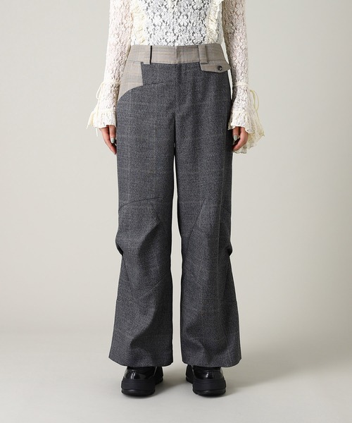 forget-me-nots(フォーゲットミーノッツ)の「Forget-me-nots Knee Fold Slacks FMN-25AW-PT-002(スラックス・レディース・グレー/ストライプ・SMALL/MEDIUM)」の2枚目の写真
