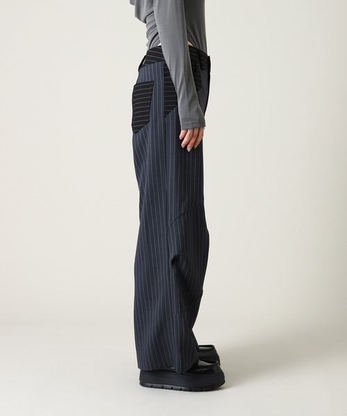 forget-me-nots(フォーゲットミーノッツ)の「Forget-me-nots Knee Fold Slacks FMN-25AW-PT-002(スラックス・レディース・グレー/ストライプ・SMALL/MEDIUM)」の7枚目の写真