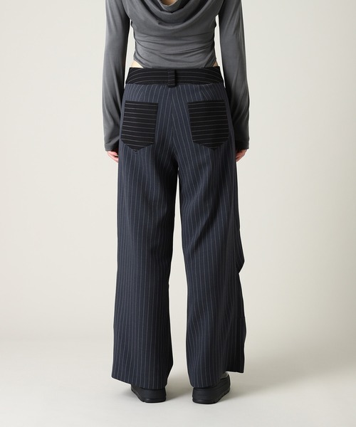 forget-me-nots(フォーゲットミーノッツ)の「Forget-me-nots Knee Fold Slacks FMN-25AW-PT-002(スラックス・レディース・グレー/ストライプ・SMALL/MEDIUM)」の8枚目の写真