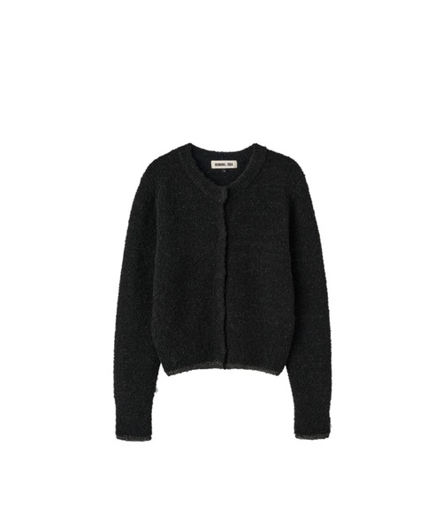 GENERAL IDEA(ジェネラルアイデア)の「【GENERAL IDEA】ブークレラメニットカーディガン / METAL MIX BOUCLE CARDIGAN(カーディガン/ボレロ・レディース・ブラック/ブラウン・L/M/S)」の6枚目の写真