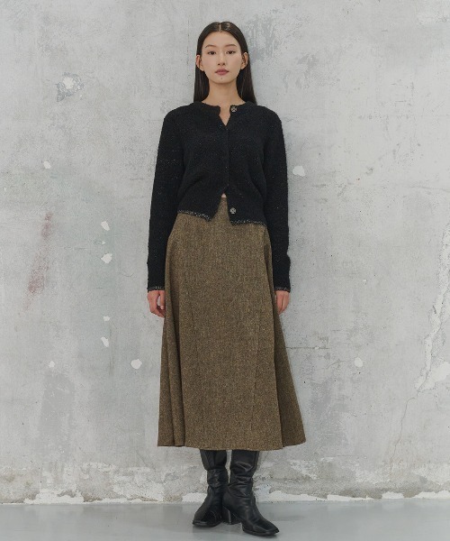 GENERAL IDEA(ジェネラルアイデア)の「【GENERAL IDEA】ブークレラメニットカーディガン / METAL MIX BOUCLE CARDIGAN(カーディガン/ボレロ・レディース・ブラック/ブラウン・L/M/S)」の20枚目の写真