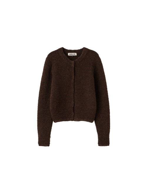 GENERAL IDEA(ジェネラルアイデア)の「【GENERAL IDEA】ブークレラメニットカーディガン / METAL MIX BOUCLE CARDIGAN(カーディガン/ボレロ・レディース・ブラック/ブラウン・L/M/S)」の15枚目の写真