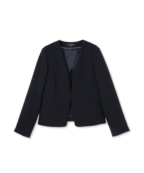 トリクシオンノーカラージャケット≪手洗い可能≫（ノーカラー