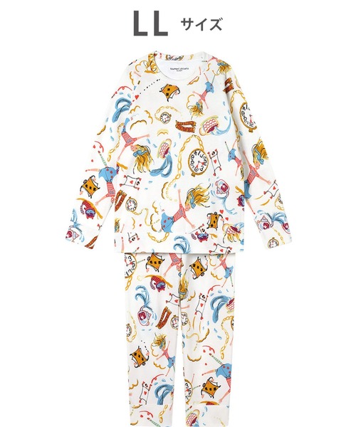 tsumori chisato SLEEP（ツモリチサト スリープ）の「あったか　パジャマ　長袖　長ズボン（ルームウェア/パジャマ・レディース・ホワイト系その他/ブラック系その他・LL）」の2枚目の写真