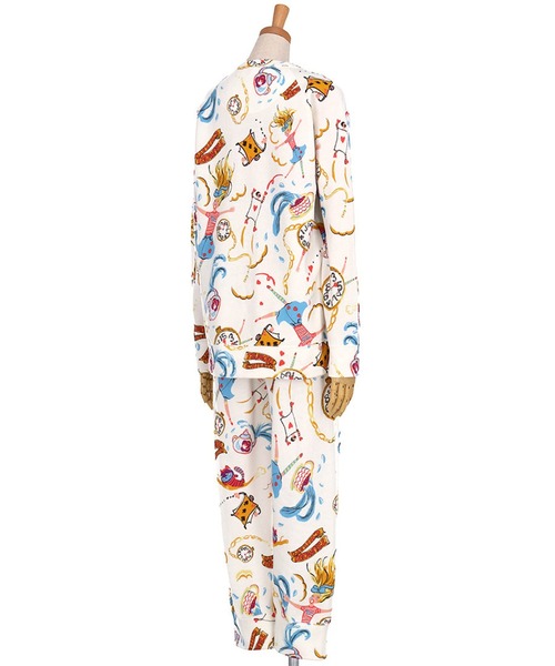 tsumori chisato SLEEP（ツモリチサト スリープ）の「あったか　パジャマ　長袖　長ズボン（ルームウェア/パジャマ・レディース・ホワイト系その他/ブラック系その他・LL）」の4枚目の写真