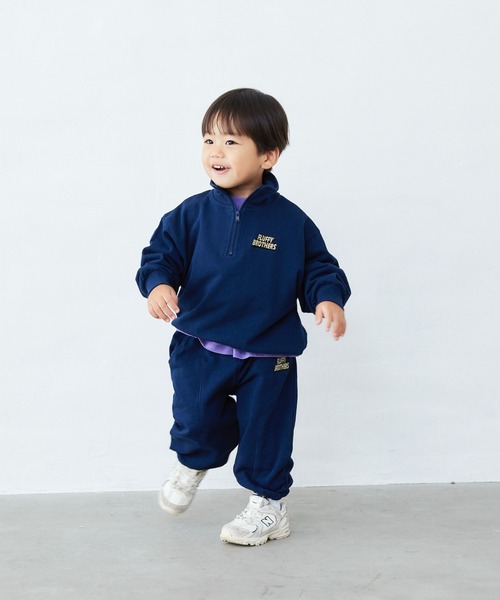 Fluffy BROTHERS(フラッフィーブラザーズ)の「スウェットパンツ(スウェットパンツ・キッズ・ブラウン/ネイビー/アイボリー・80/90/100/110/120/130/150/140)」の20枚目の写真