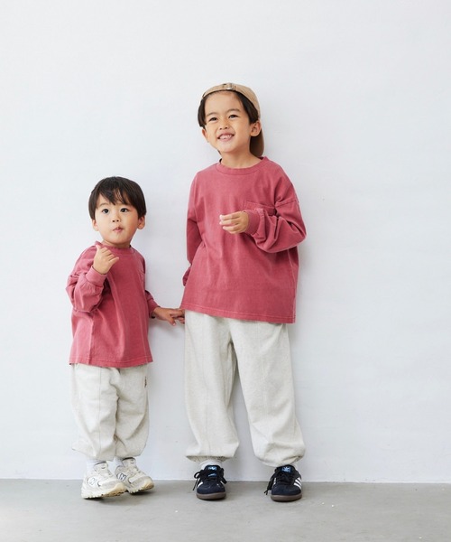 Fluffy BROTHERS(フラッフィーブラザーズ)の「スウェットパンツ(スウェットパンツ・キッズ・ブラウン/ネイビー/アイボリー・80/90/100/110/120/130/150/140)」の22枚目の写真