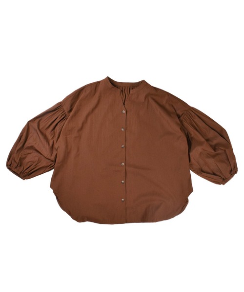 INNOCENT(イノセント)の「【ARC】【SWITCH by ARCH】Volume Sleeve Skipper Shirts ARM-706(シャツ/ブラウス・レディース・ブラウン/オフホワイト・FREE)」の12枚目の写真