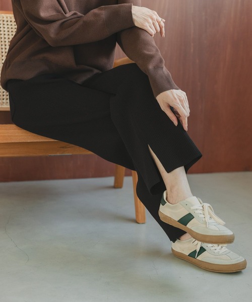 GLOBAL WORK（グローバルワーク）の「スウェットライクニットパンツ/571363（その他パンツ・レディース・ダークブラウン/ブラック/グレー・LARGE/MEDIUM）」の10枚目の写真