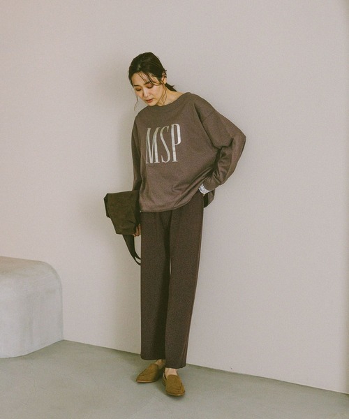 GLOBAL WORK（グローバルワーク）の「スウェットライクニットパンツ/571363（その他パンツ・レディース・ダークブラウン/ブラック/グレー・LARGE/MEDIUM）」の12枚目の写真