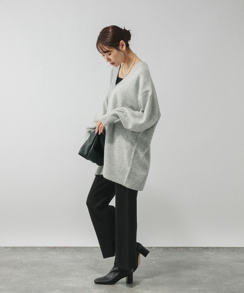 GLOBAL WORK（グローバルワーク）の「スウェットライクニットパンツ/571363（その他パンツ・レディース・ダークブラウン/ブラック/グレー・LARGE/MEDIUM）」の20枚目の写真