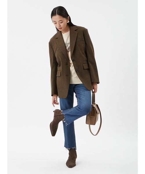 セール】BIGコートジャケット（テーラードジャケット）｜Mila Owen