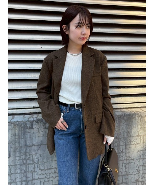 セール】BIGコートジャケット（テーラードジャケット）｜Mila Owen