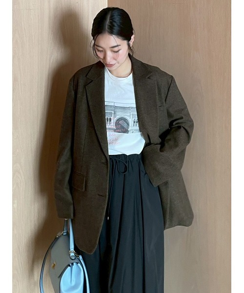 セール】BIGコートジャケット（テーラードジャケット）｜Mila Owen