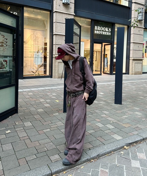 kutir(クティール)の「FADEPROCESSING THERMAL DOCKING DAMAGE BAGGY SWEAT PANTS/フェード加工サーマルドッキングダメージバギースウェットパンツ(スウェットパンツ・メンズ・杢グレー/ブラウン/ブラック・SMALL/MEDIUM/LARGE)」の18枚目の写真