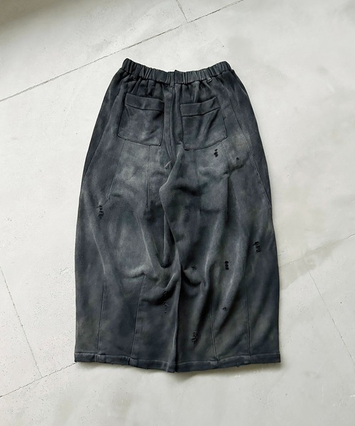 kutir(クティール)の「FADEPROCESSING THERMAL DOCKING DAMAGE BAGGY SWEAT PANTS/フェード加工サーマルドッキングダメージバギースウェットパンツ(スウェットパンツ・メンズ・杢グレー/ブラウン/ブラック・SMALL/MEDIUM/LARGE)」の11枚目の写真