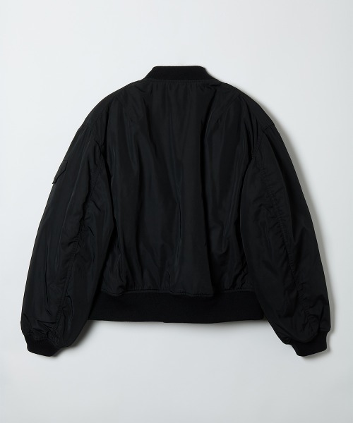 soduk（スドーク）の「double zip ma-1 jacket（MA-1・レディース・ブラック/ネイビー・ONE SIZE）」の7枚目の写真