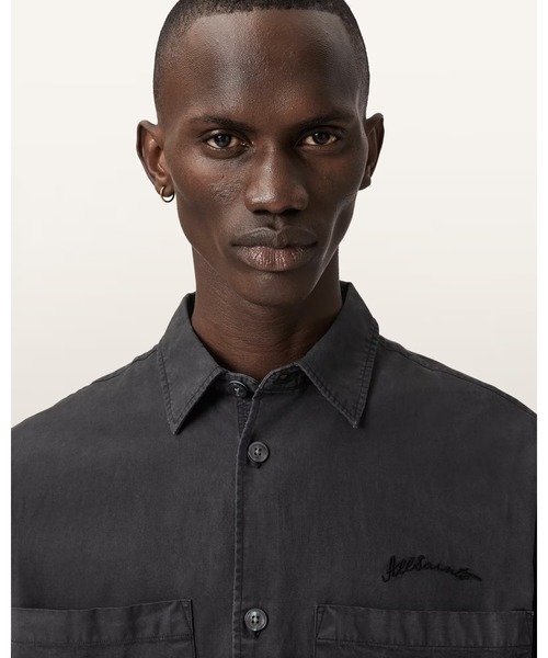 ALLSAINTS(オールセインツ)の「ROHDI LONG SLEEVE OVERSHIRT | ROHDI 長袖 オーバーシャツ(シャツ/ブラウス・メンズ・ブルー系その他・XS/S/M/L)」の2枚目の写真
