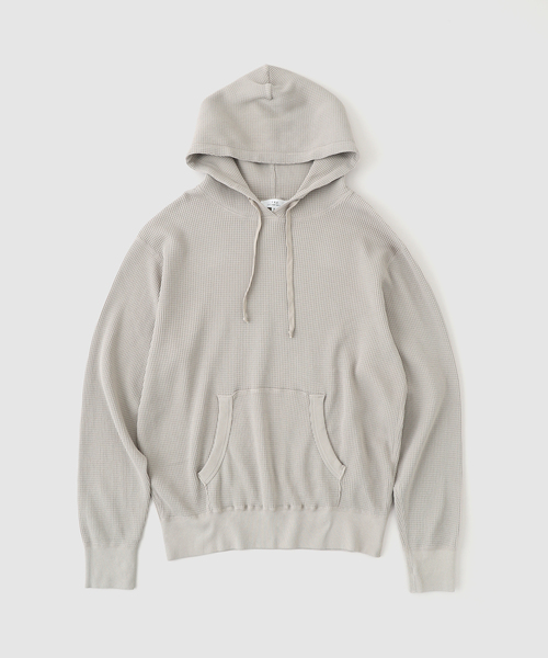 SAVE KHAKI UNITED（セーブカーキユナイテッド）の「SAVE KHAKI UNITED / セーブ カーキ ユナイテッド ワッフル フーディ（パーカー・メンズ・グレー/ブラック/ネイビー・MEDIUM/LARGE/X-LARGE）」の2枚目の写真