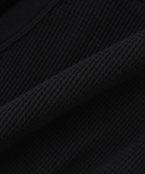 SAVE KHAKI UNITED（セーブカーキユナイテッド）の「SAVE KHAKI UNITED / セーブ カーキ ユナイテッド ワッフル フーディ（パーカー・メンズ・グレー/ブラック/ネイビー・MEDIUM/LARGE/X-LARGE）」の6枚目の写真