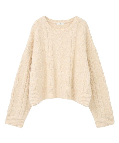 セール】モヘヤタッチケーブルニットプルオーバー（ニット/セーター