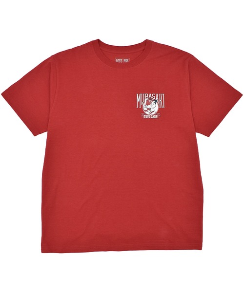 ムラサキスポーツ(ムラサキスポーツ)の「【ムラサキスポーツ限定 広島カープ×ムラサキスポーツコラボ 半袖Tシャツ バックプリント HRSM-CARP-BOYA(Tシャツ/カットソー・メンズ・ホワイト/レッド・M/L)」の6枚目の写真
