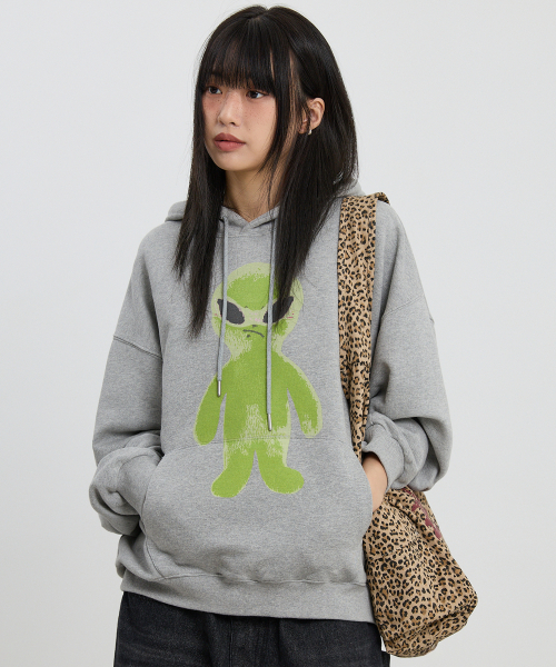 HOODHOOD(フッドフッド)の「エイリアングラフィックフードグレー(パーカー・レディース・その他・1/2)」の3枚目の写真