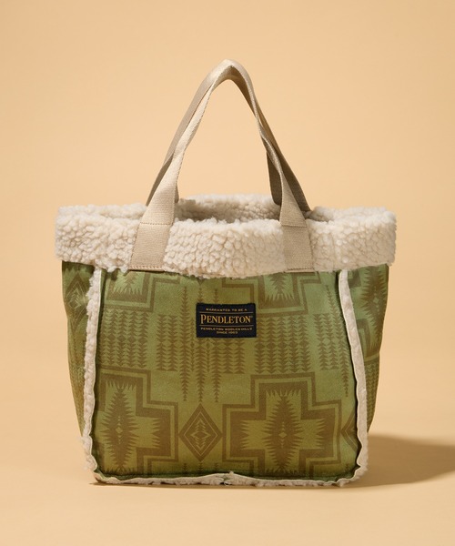 PENDLETON(ペンドルトン)の「【 PENDLETON / ペンドルトン 】ヴィーガンムートンミニトートバッグ(トートバッグ・レディース・オリーブ/ブラウン・FREE)」の5枚目の写真