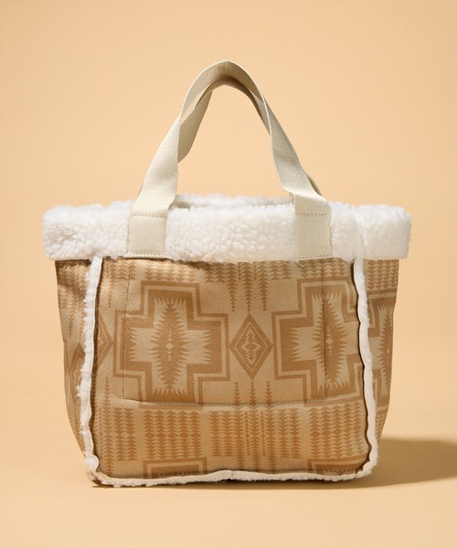 PENDLETON(ペンドルトン)の「【 PENDLETON / ペンドルトン 】ヴィーガンムートンミニトートバッグ(トートバッグ・レディース・オリーブ/ブラウン・FREE)」の4枚目の写真