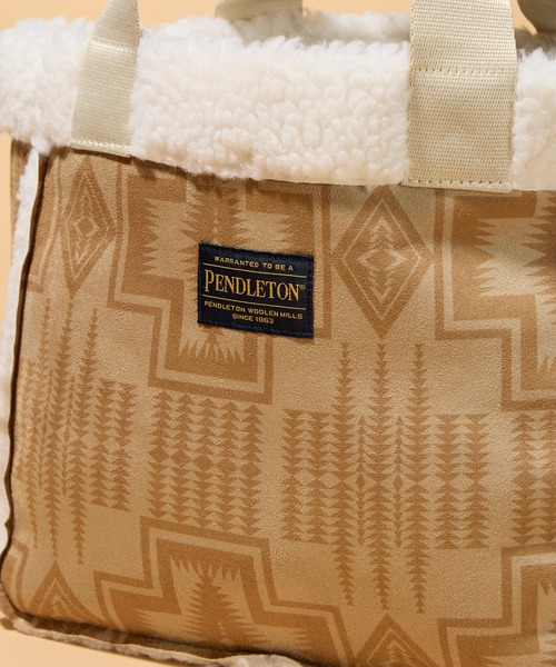 PENDLETON(ペンドルトン)の「【 PENDLETON / ペンドルトン 】ヴィーガンムートンミニトートバッグ(トートバッグ・レディース・オリーブ/ブラウン・FREE)」の7枚目の写真