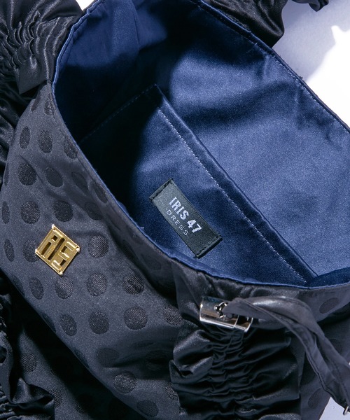 IRIS47(イリスフォーセブン)の「【IRIS 47】giggle tote bag/ギグル トート バッグ BO246(トートバッグ・レディース・ネイビー/グリーン・FREE)」の8枚目の写真