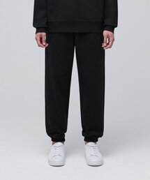 フリース裏地のスウェットパンツ[黒